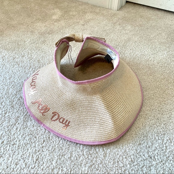 DAVID AND YOUNG Vacay All Day Bow Straw Sun Hat - Picture 12 of 12